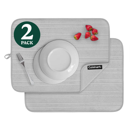 Cuisinart XL Dish Drying Mats - Ultra Absorbent, 2 Pack