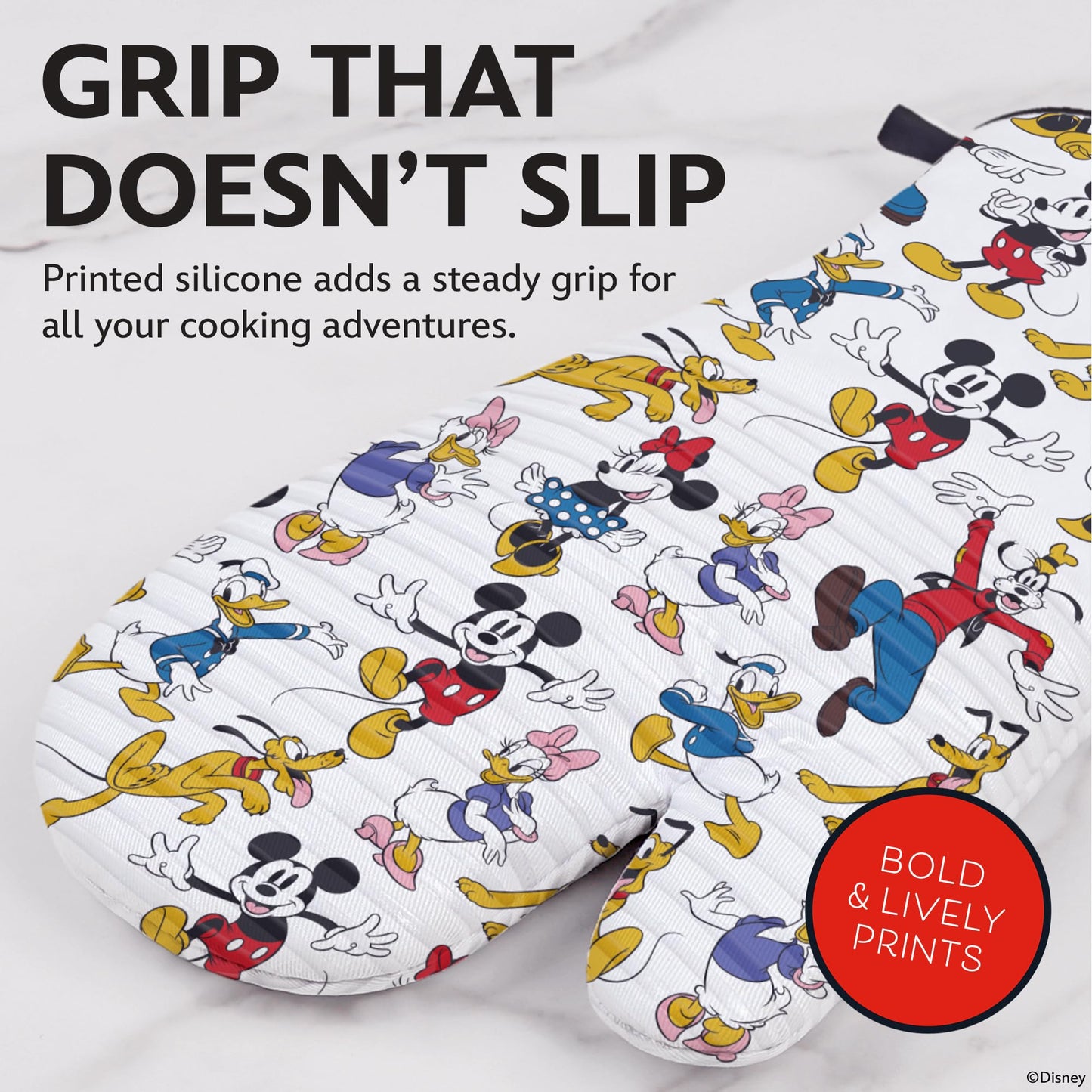 Disney Oven Mitts – Heat Resistant Silicone Grip, 2 Pack