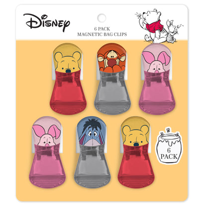 Disney Magnetic Bag Clips – 6 Pack for Pantry & Fridge