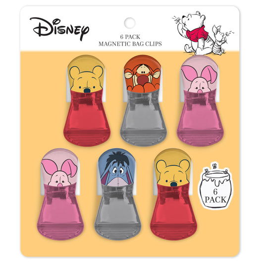Disney Magnetic Bag Clips – 6 Pack for Pantry & Fridge