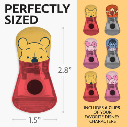 Disney Magnetic Bag Clips – 6 Pack for Pantry & Fridge