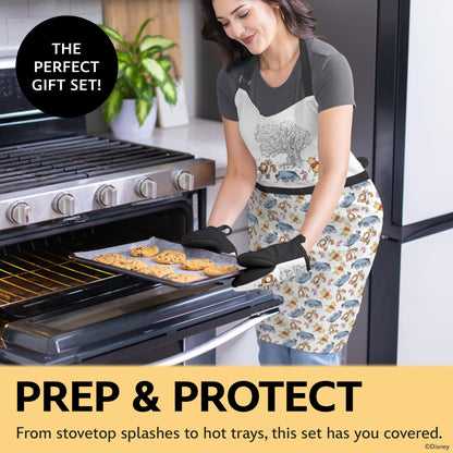 Disney Apron & Mini Oven Mitts Set - 3 Piece Kitchen Bundle