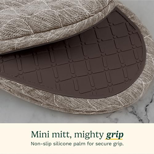 Cuisinart ShieldPro Mini Oven Mitts - Silicone Grip, 2 Pack