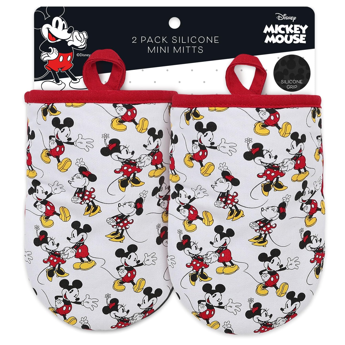 Disney Mini Oven Mitts - Silicone Grip, 2 Pack