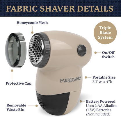 Farberware Fabric Shaver - Lint & Pilling Remover