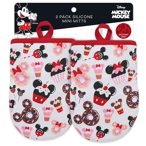 Disney Mini Oven Mitts - Silicone Grip, 2 Pack
