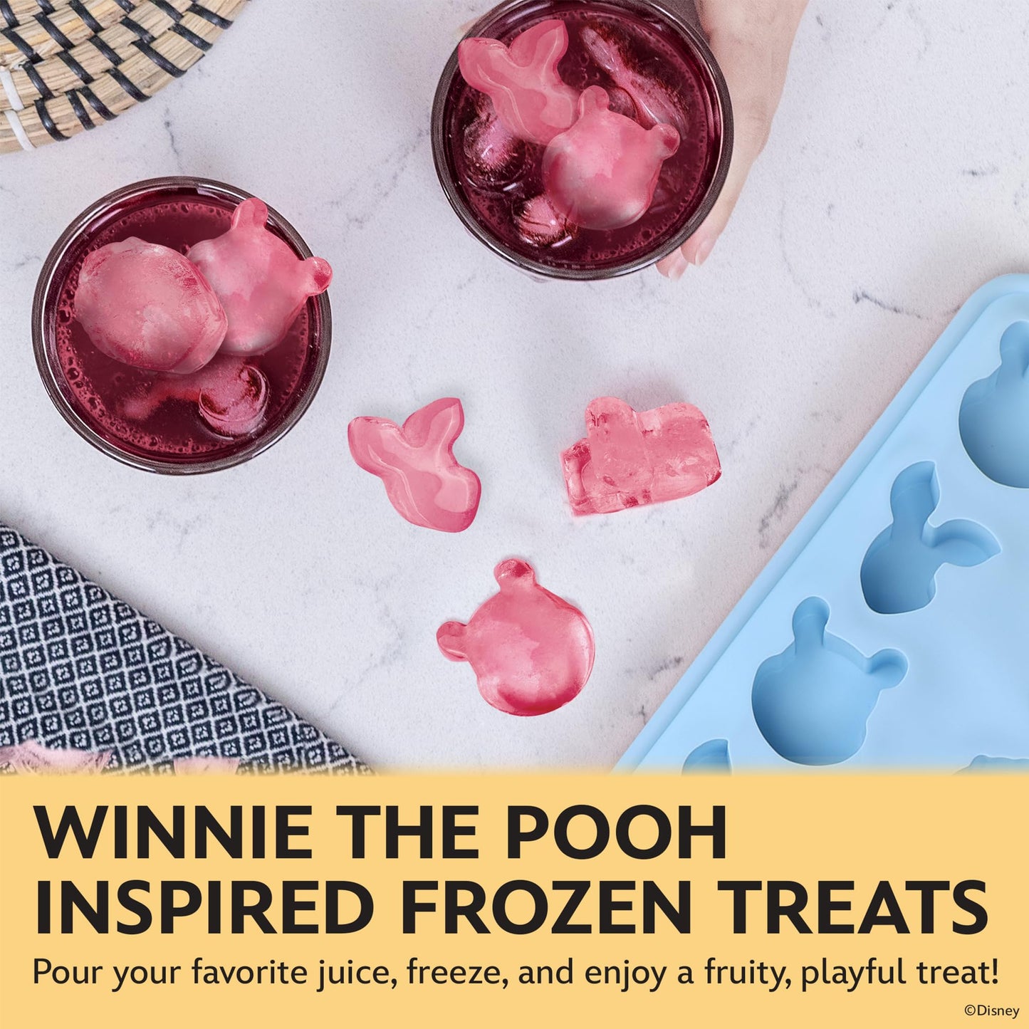 Disney  Ice Cube Trays - Flexible Silicone, 2 Pack