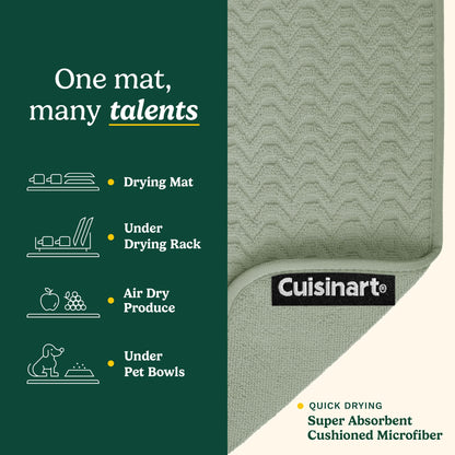 Cuisinart XL Dish Drying Mats - Ultra Absorbent, 2 Pack