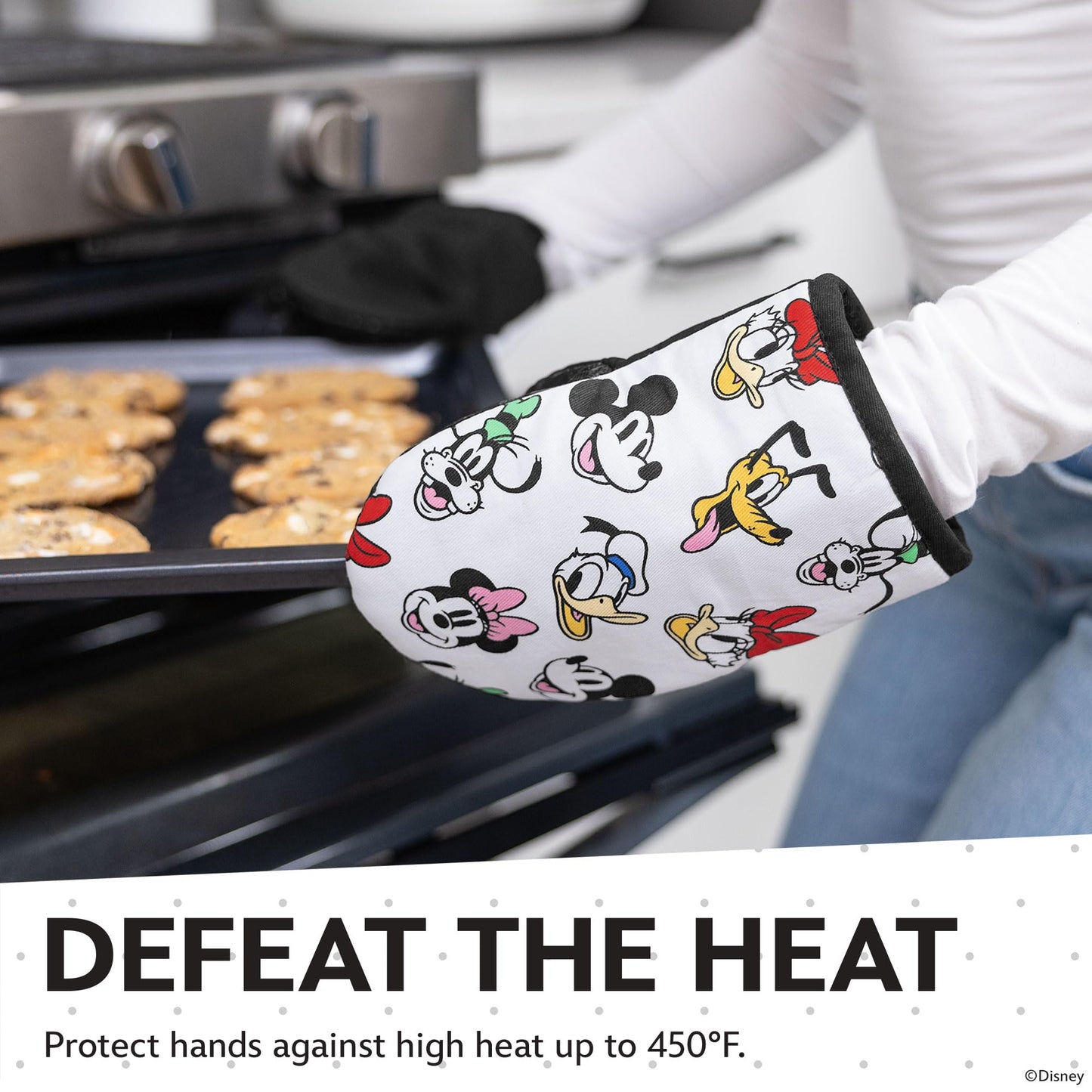Disney Mini Oven Mitts - Silicone Grip, 2 Pack