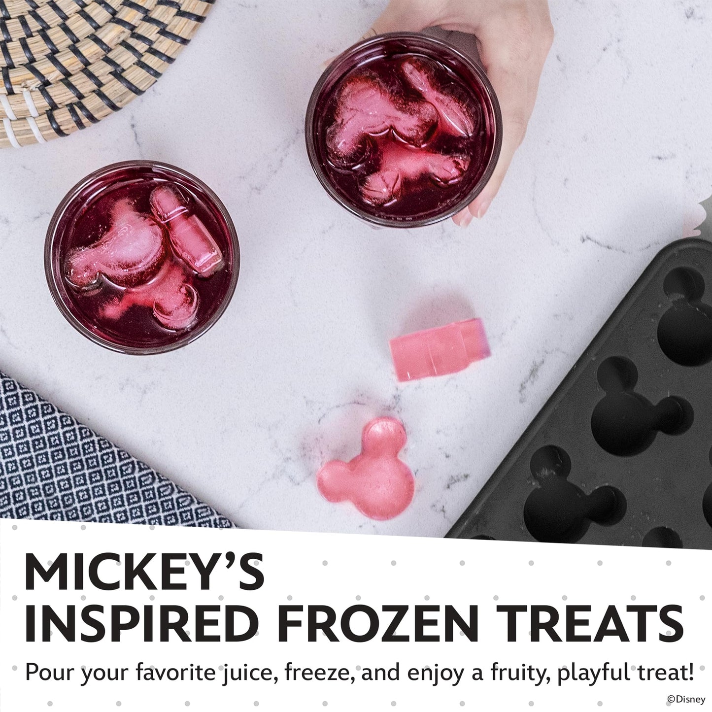 Disney  Ice Cube Trays - Flexible Silicone, 2 Pack