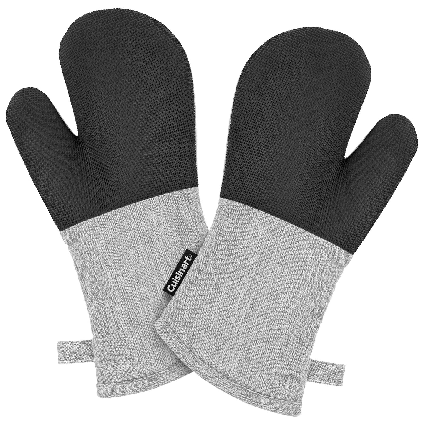 Cuisinart Chambray Oven Mitts - Neoprene Grip, 2 Pack