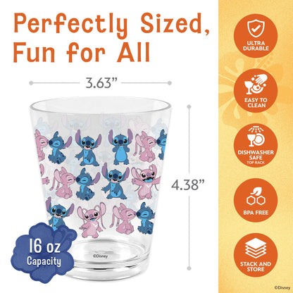 Disney Plastic Cups – 4 Pack 16 oz BPA-Free Stackable Tumblers