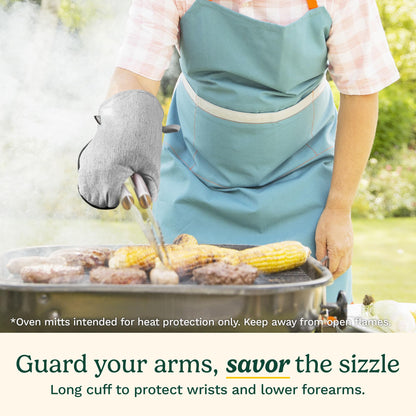 Cuisinart Chambray Oven Mitts - Neoprene Grip, 2 Pack