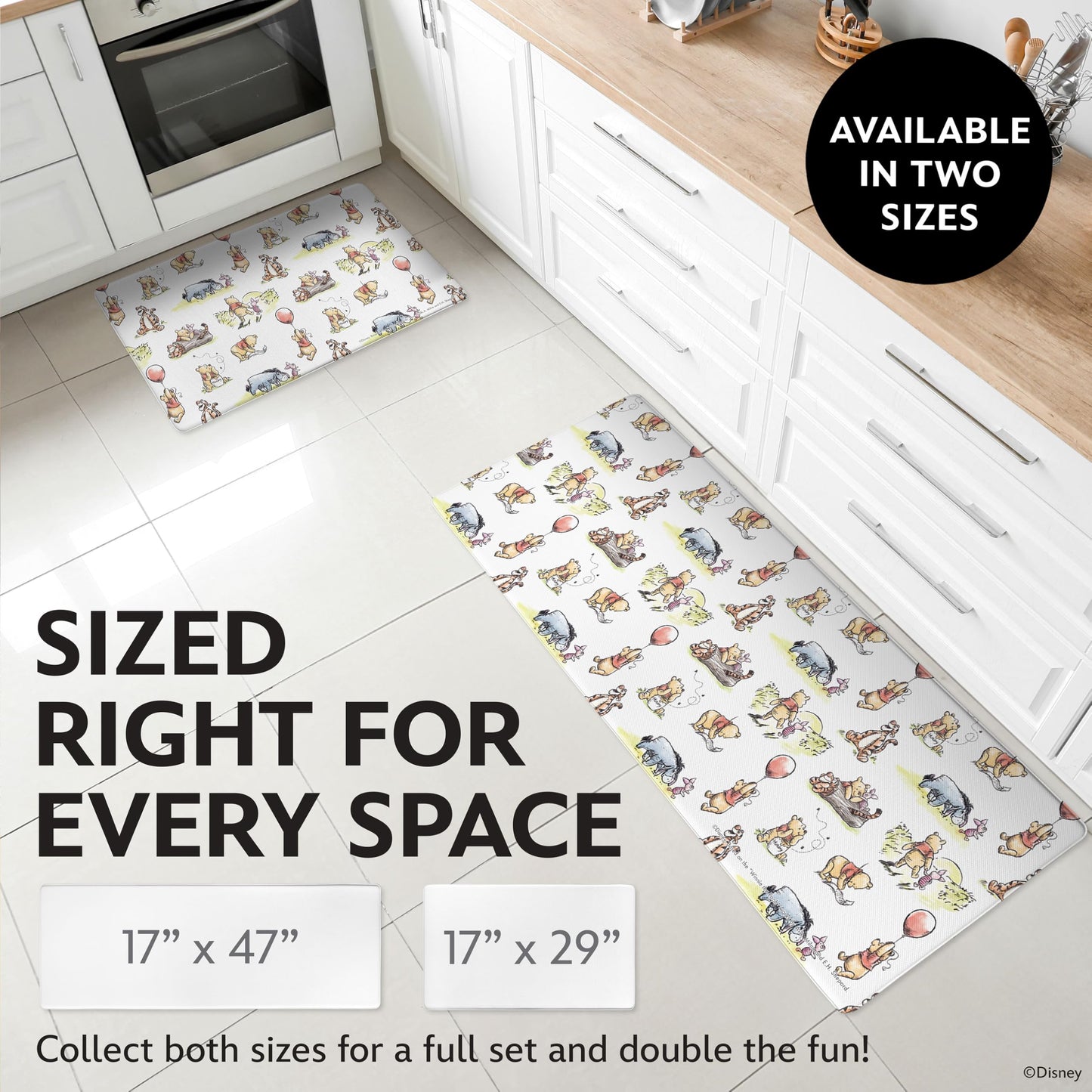 Disney Anti-Fatigue Kitchen Mat - Cushioned, Non-Slip