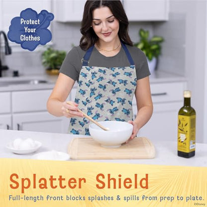 Disney Apron & Mini Oven Mitts Set - 3 Piece Kitchen Bundle