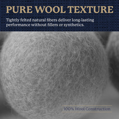 Farberware Wool Dryer Balls - 100% Wool, 4 Pack