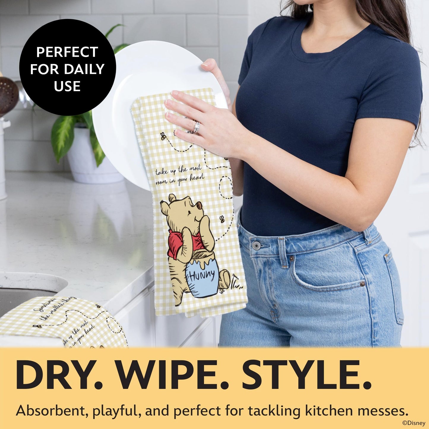 Disney Kitchen Towels & Mini Mitts Set - 4 Piece Bundle