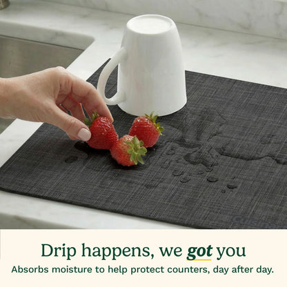 Cuisinart Coffee Bar Mat - Quick-Dry Absorbent, 2 Pack